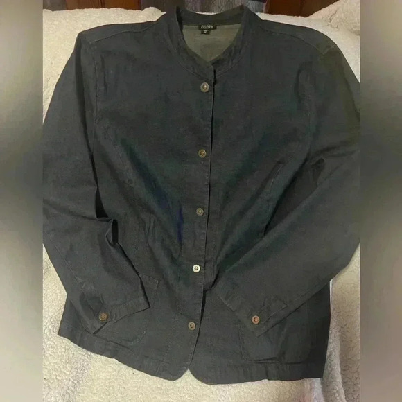Eileen Fischer denim button up - Picture 1 of 5